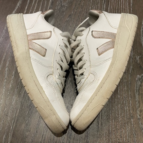 Veja Women's V-10 sneakers white platine size 8 - Picture 6 of 9